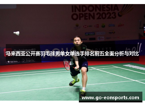 马来西亚公开赛羽毛球男单女单选手排名前五全面分析与对比