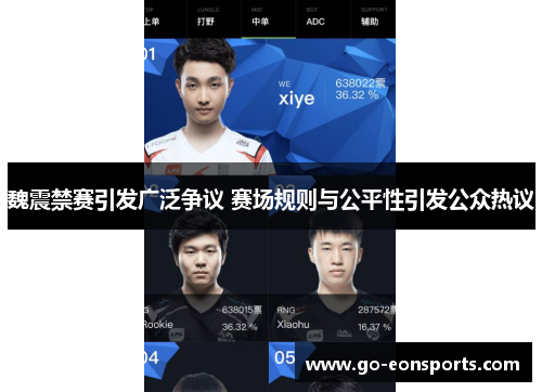 魏震禁赛引发广泛争议 赛场规则与公平性引发公众热议